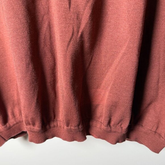 St. Croix Knits Classic Mock Neck Sweater Pullover Lightweight Medium - Picture 7 of 7